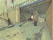Vincent Van Gogh The Railway Bridge over Avenue Montmajour,Arles (nn04) USA oil painting artist